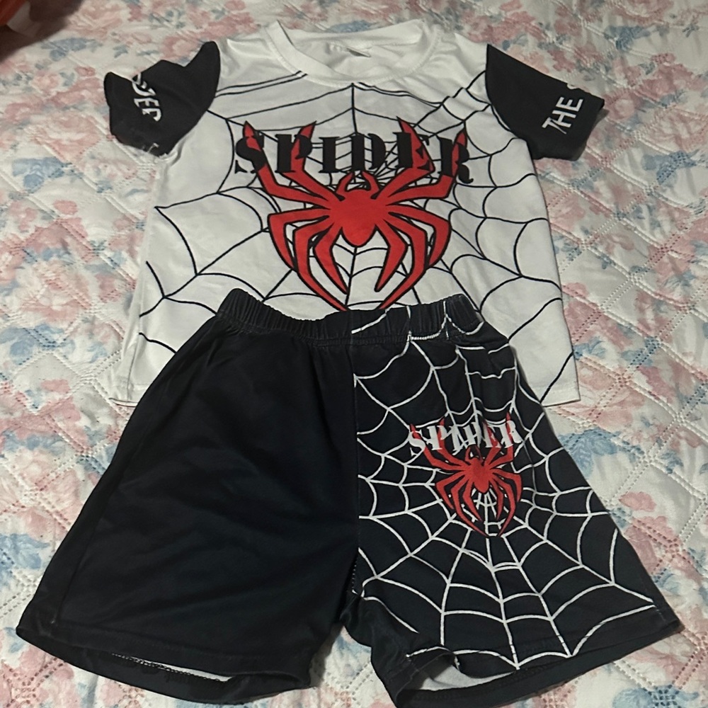 Spider Web Kids Costume Set - Black and White